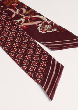 ME+EM Reversible Floral Scarf | Claret Red | Image 4