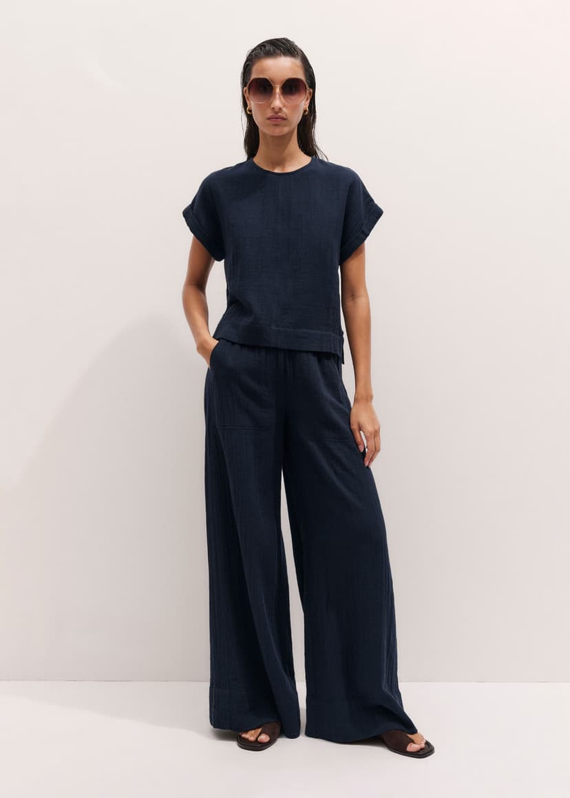 ME+EM Summer Two-Piece Co-ord | Navy | Image 2