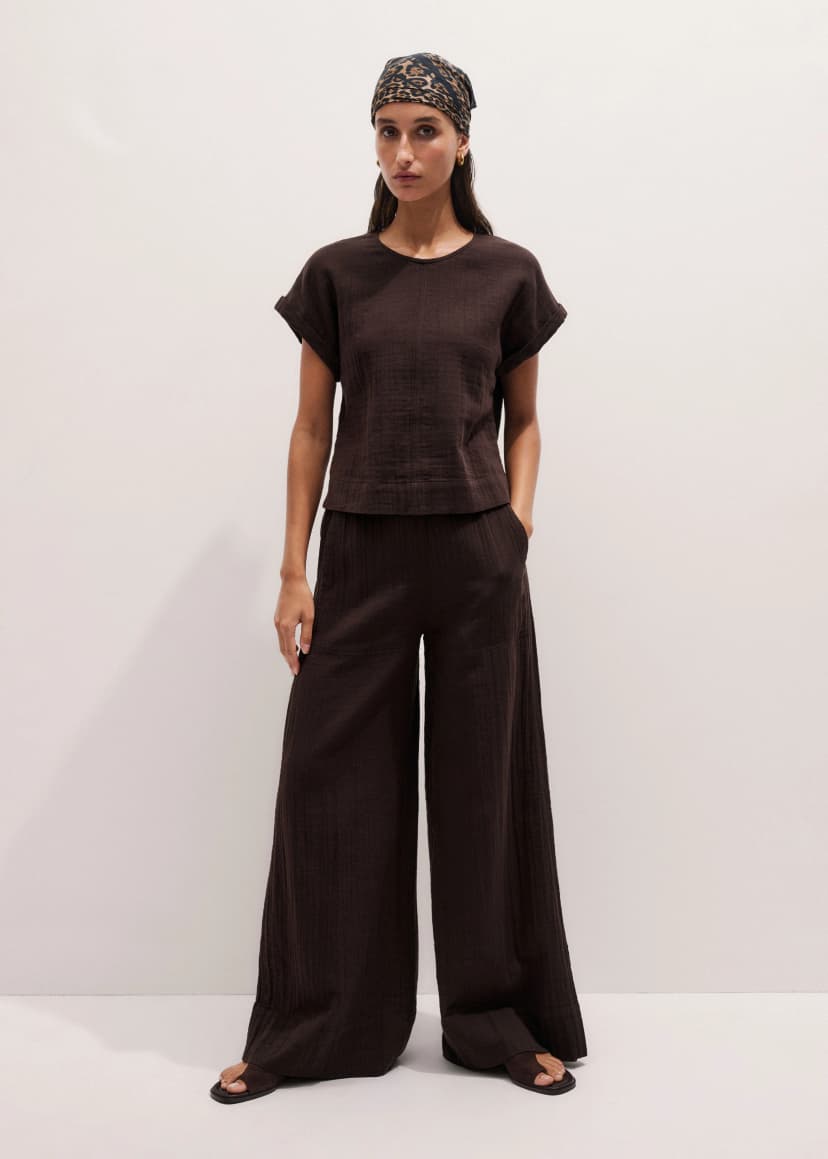 ME+EM Summer Two-Piece Co-ord | Ganache Brown | Image 1