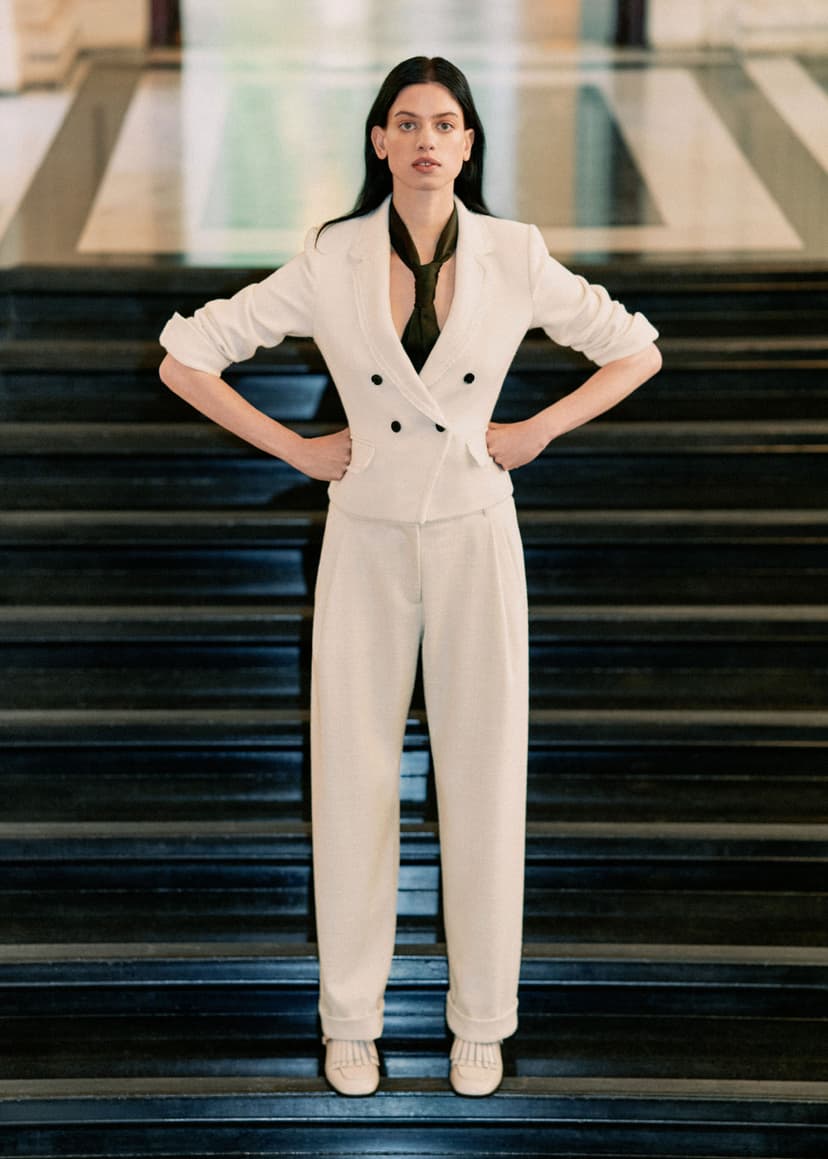 ME+EM AM-PM Blazer Co-ord | Ivory | Image 4