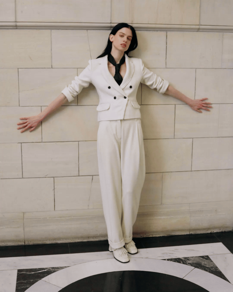 ME+EM AM-PM Blazer Co-ord | Ivory | Image 2