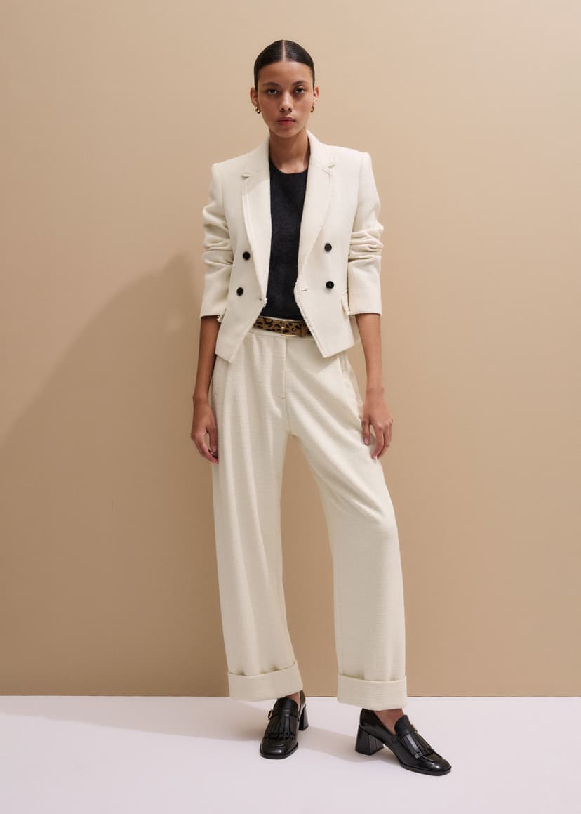 ME+EM AM-PM Blazer Co-ord | Ivory | Image 1
