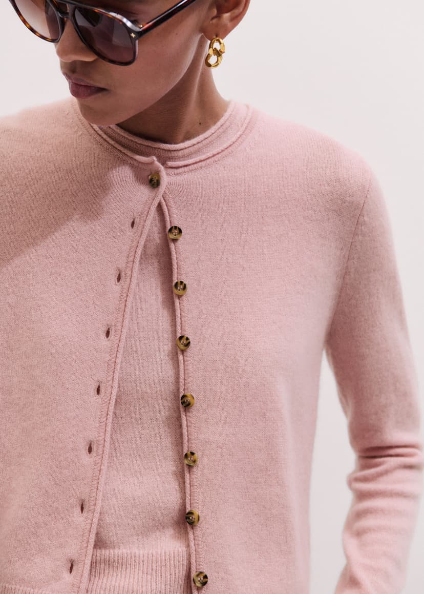 ME+EM Vest + Cardigan Co-ord | Smoke Pink | Image 2