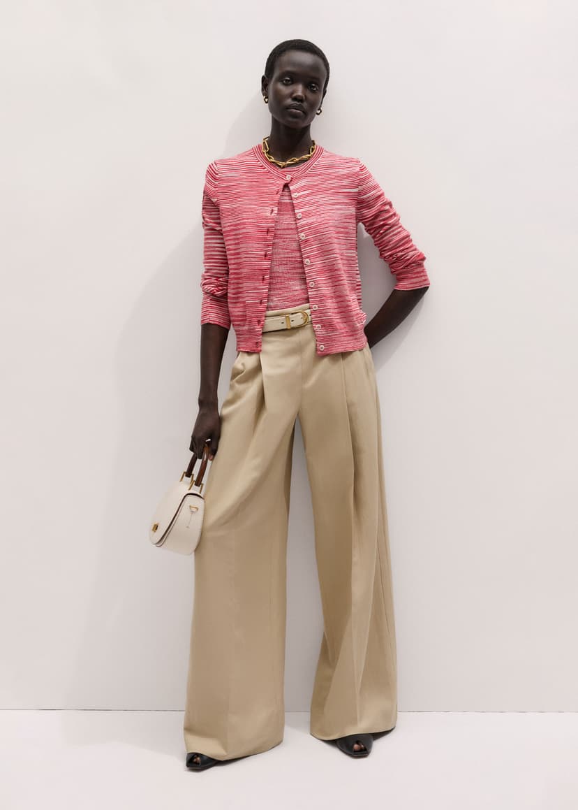 ME+EM Vest + Cardigan Co-ord | Red Multi | Image 3