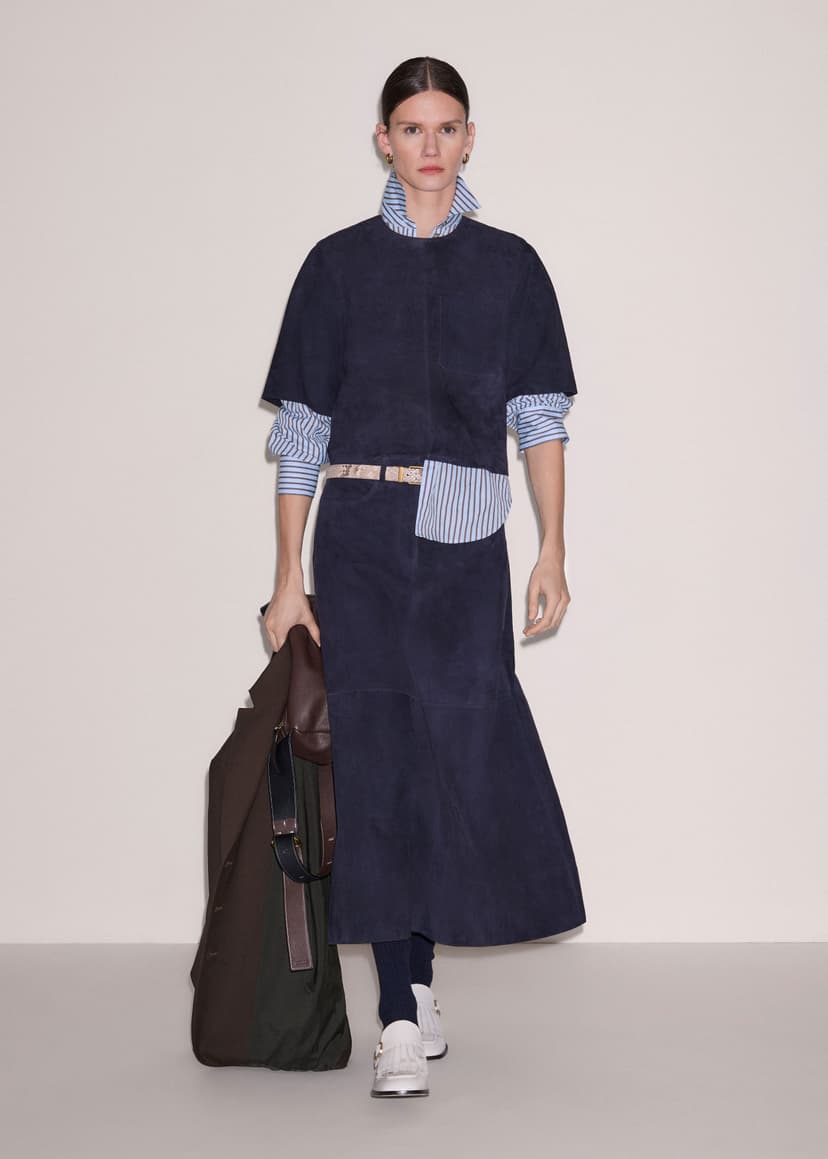ME+EM Luxe Maxi Skirt Co-ord | Navy | Image 3