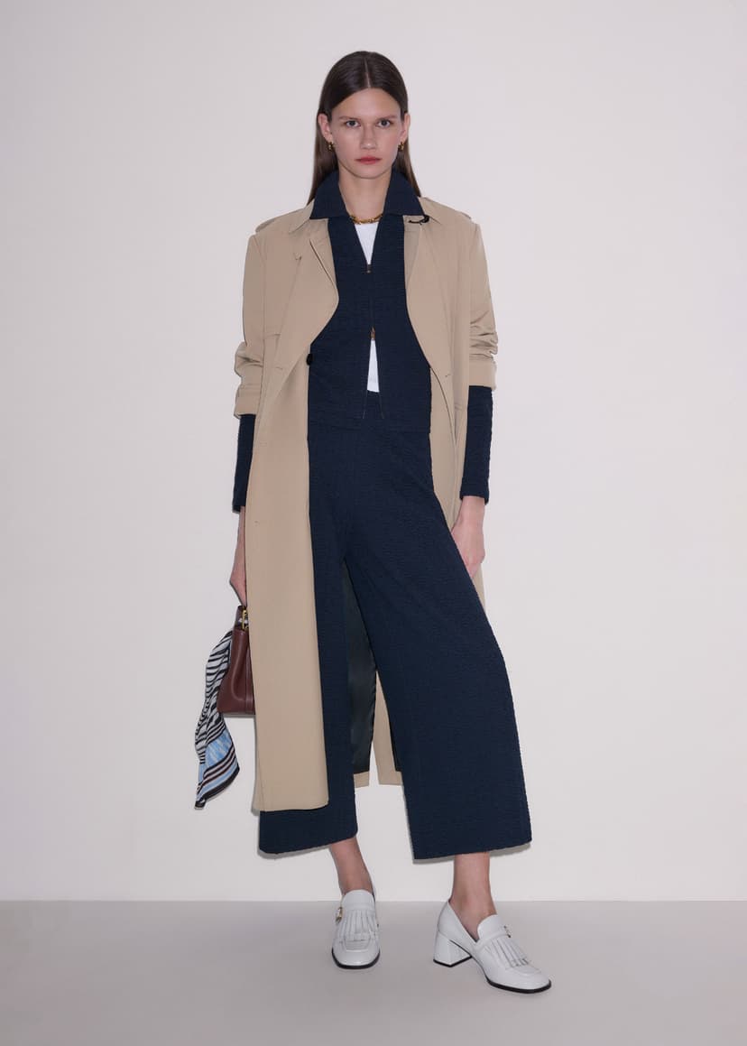 ME+EM Crop Trouser Co-ord | Navy | Image 5