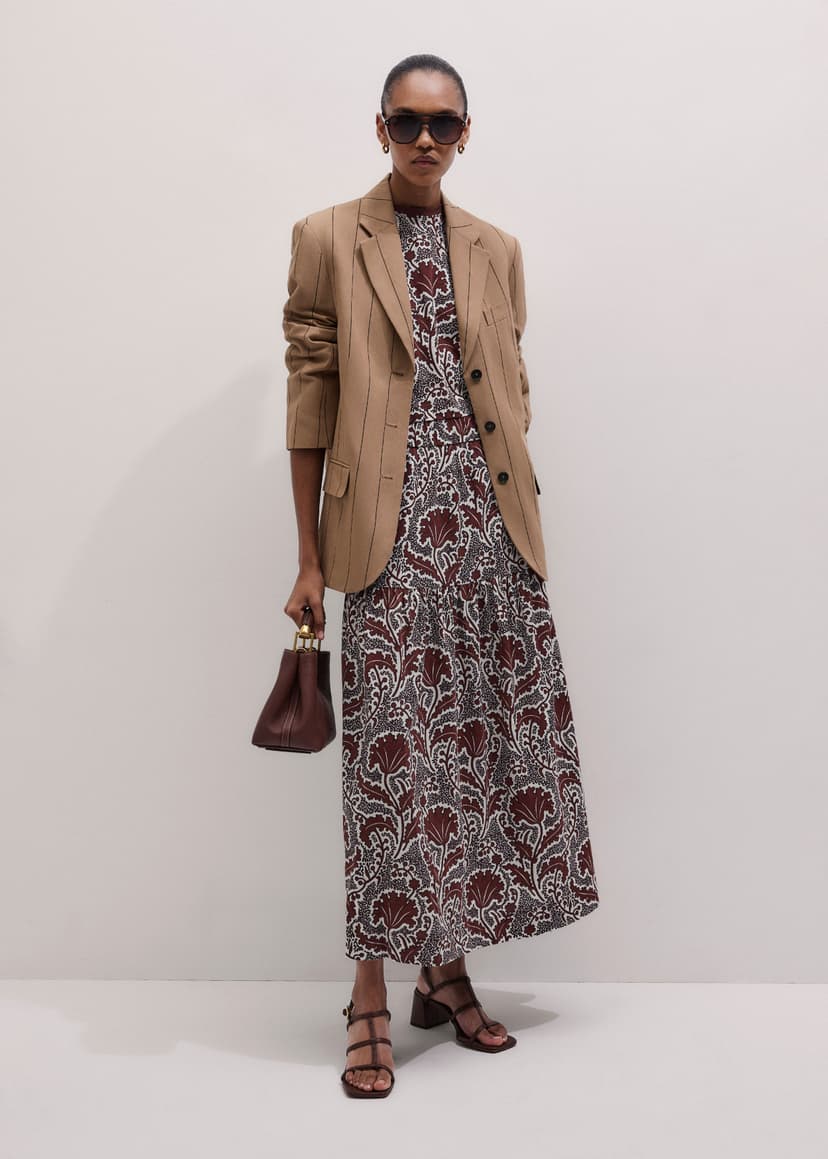 ME+EM Maxi Skirt Co-ord | Cinnamon Multi | Image 3
