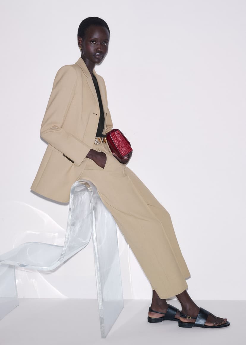 ME+EM Slim Contour Suit | Sand | Image 3