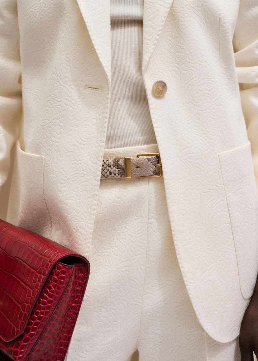 ME+EM Sharp Shoulder Suit | Ivory | Image 2