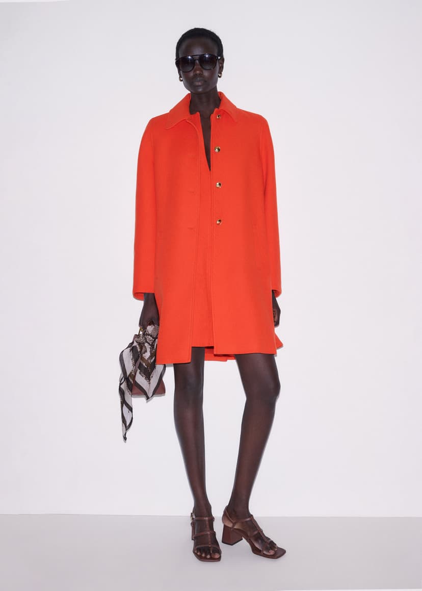 ME+EM Swing Mini Dress Co-ord | Tangerine Orange | Image 4