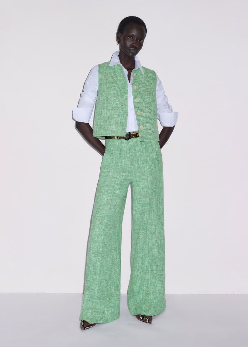 ME+EM Shell Top Co-ord | Orchard Green | Image 4