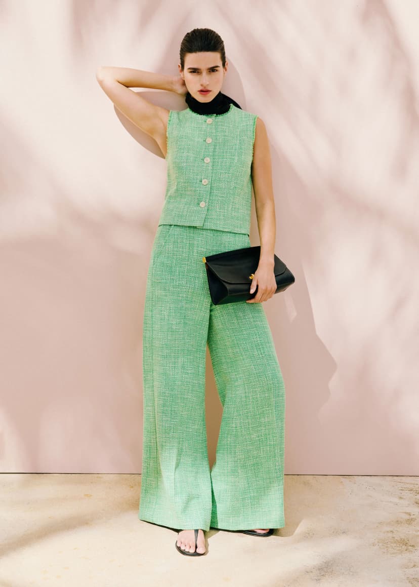 ME+EM Shell Top Co-ord | Orchard Green | Image 1