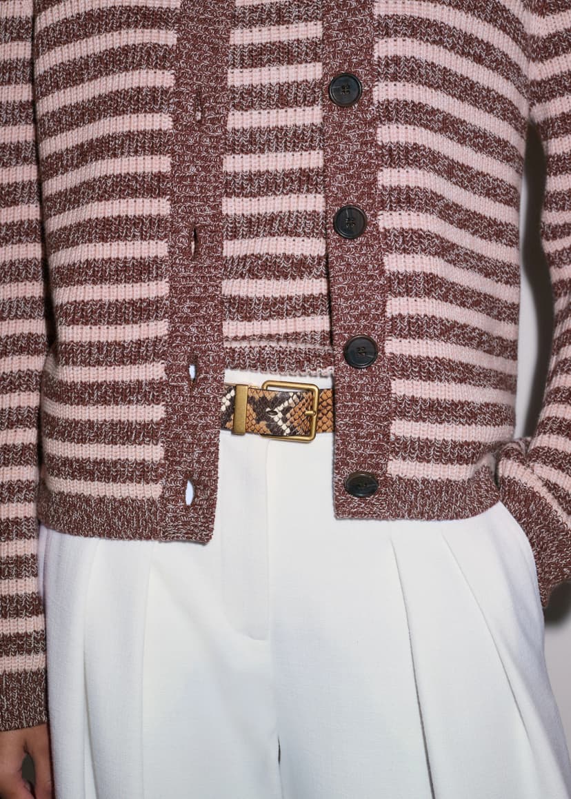 ME+EM Straight Knit Tee Co-ord | Cinnamon Multi | Image 2