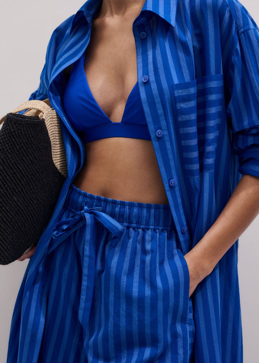 ME+EM Striped Beach Set | Intense Blue/Sky Blue | Image 1
