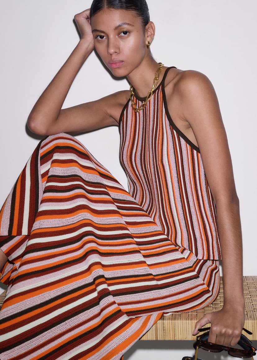 ME+EM Metallic Stripe Set | Cinnamon Multi | Image 2