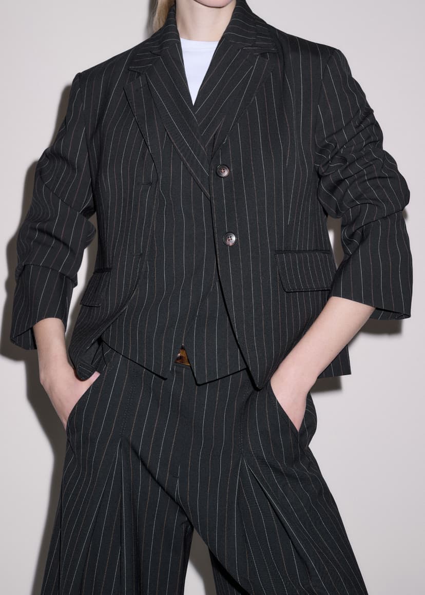 ME+EM Icon Short Blazer Suit | Black | Image 4