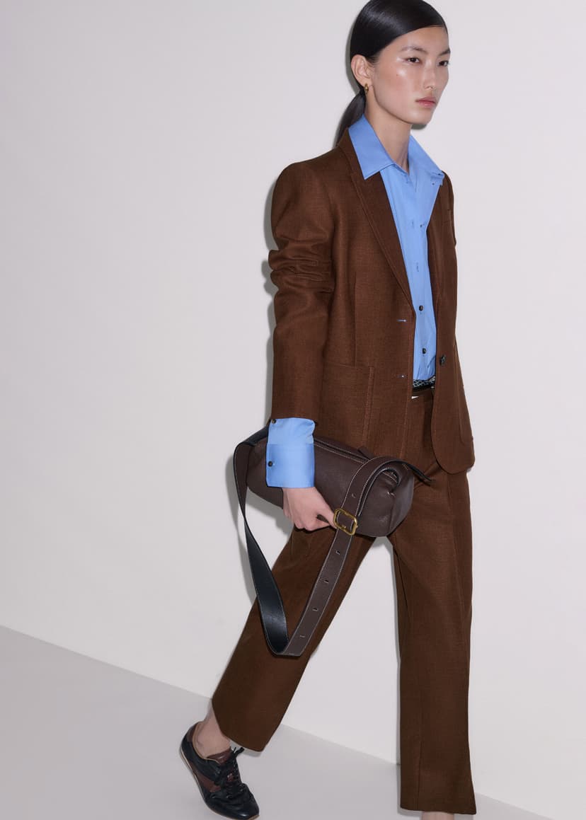 ME+EM Sharp Contour Suit | Pecan Brown | Image 2