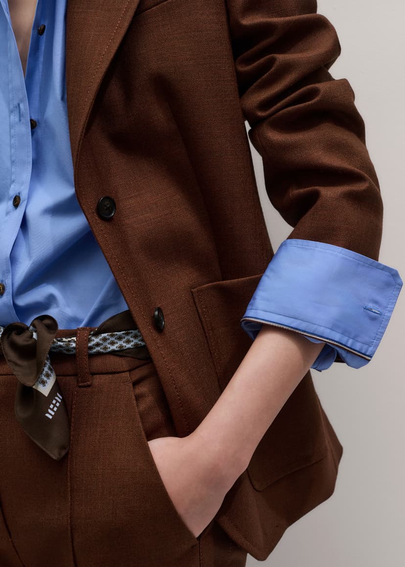 ME+EM Sharp Contour Suit | Pecan Brown | Image 4