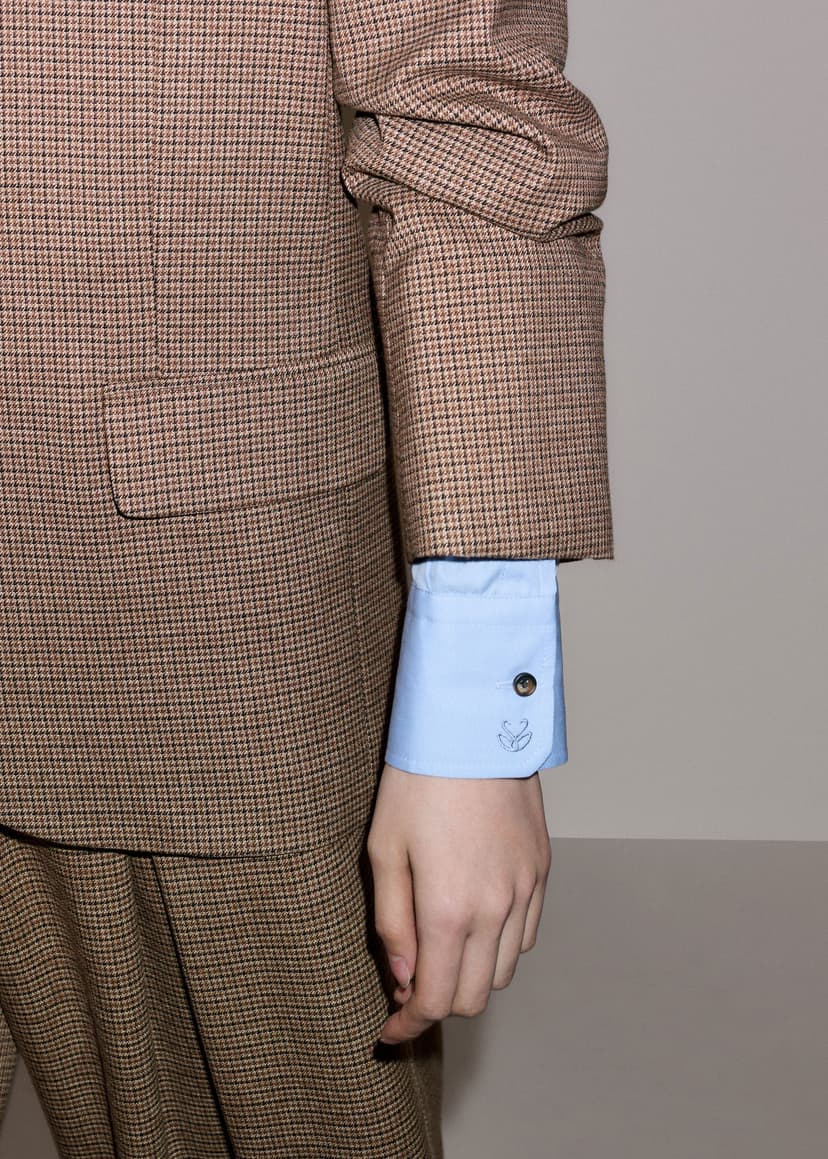 ME+EM Heritage Oversized Blazer Suit | Pecan Brown Multi | Image 4