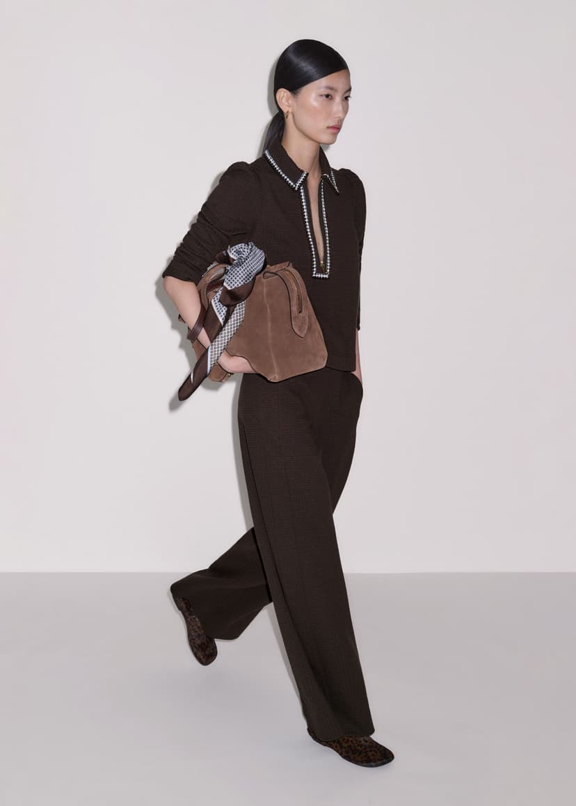 ME+EM Swing Top + Track Pant Co-ord | Cocoa Brown | Image 4