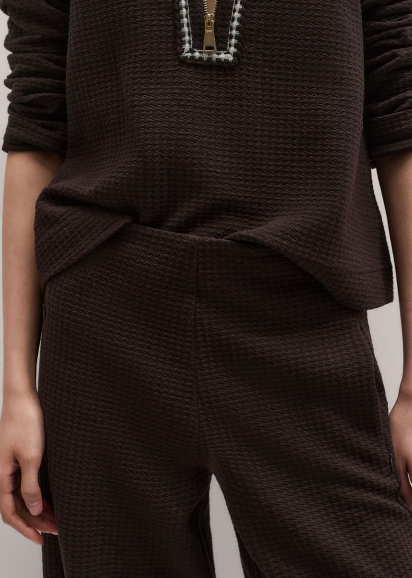 ME+EM Swing Top + Track Pant Co-ord | Cocoa Brown | Image 2