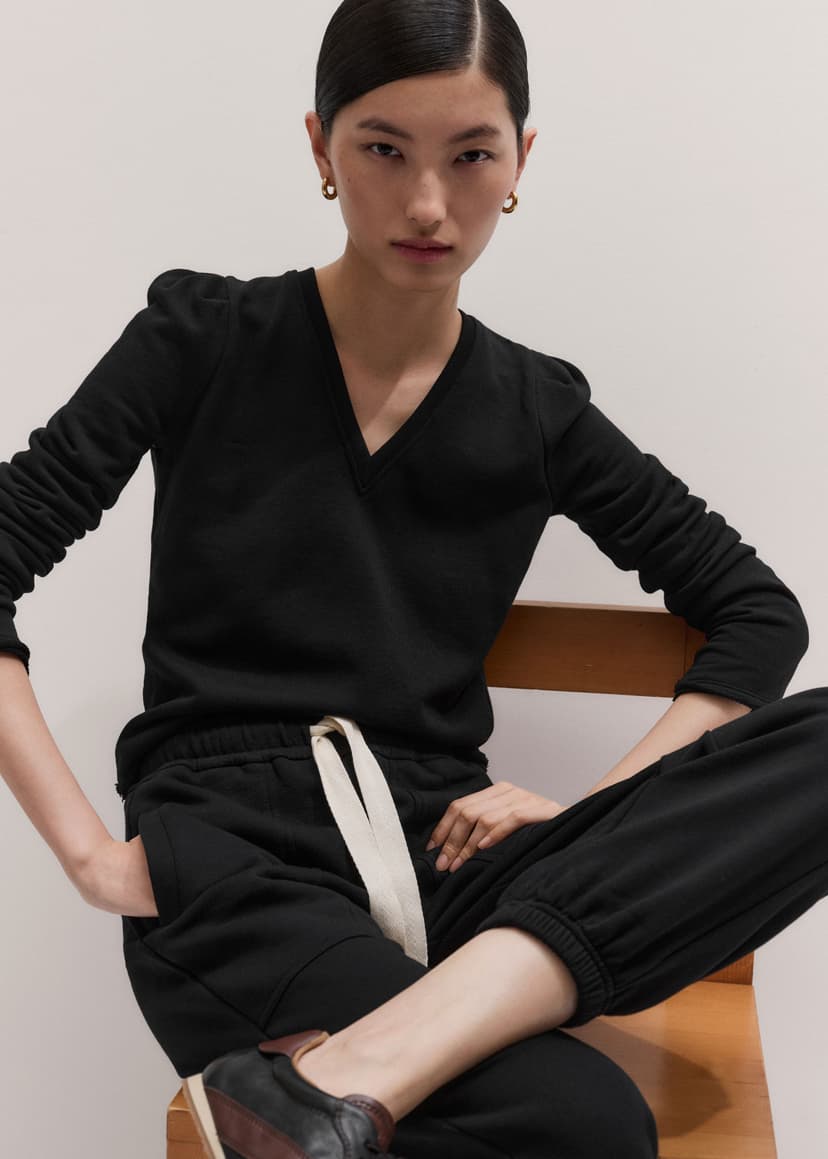 ME+EM Sweatshirt + Track Pant Co-ord | Black | Image 3