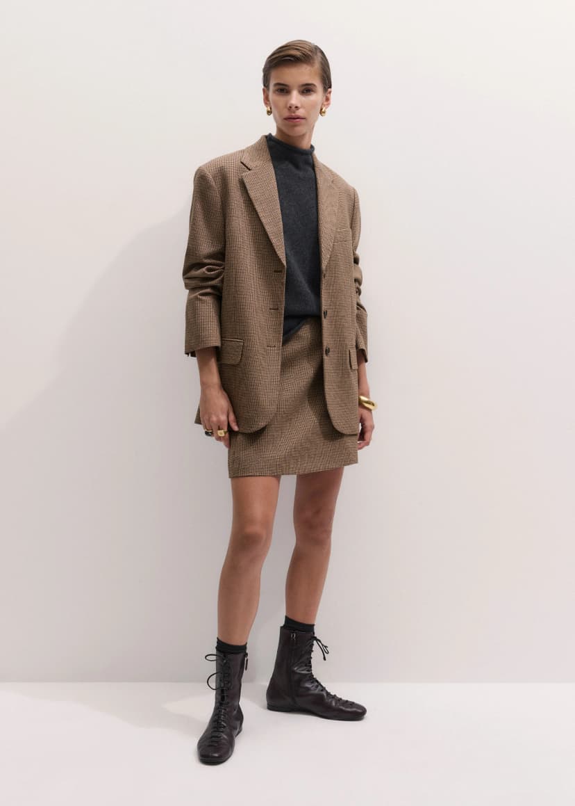 ME+EM The Heritage Suit | Pecan Brown Multi | Image 4