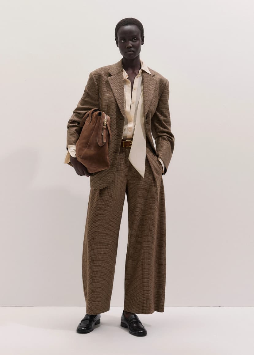 ME+EM The Heritage Suit | Pecan Brown Multi | Image 1