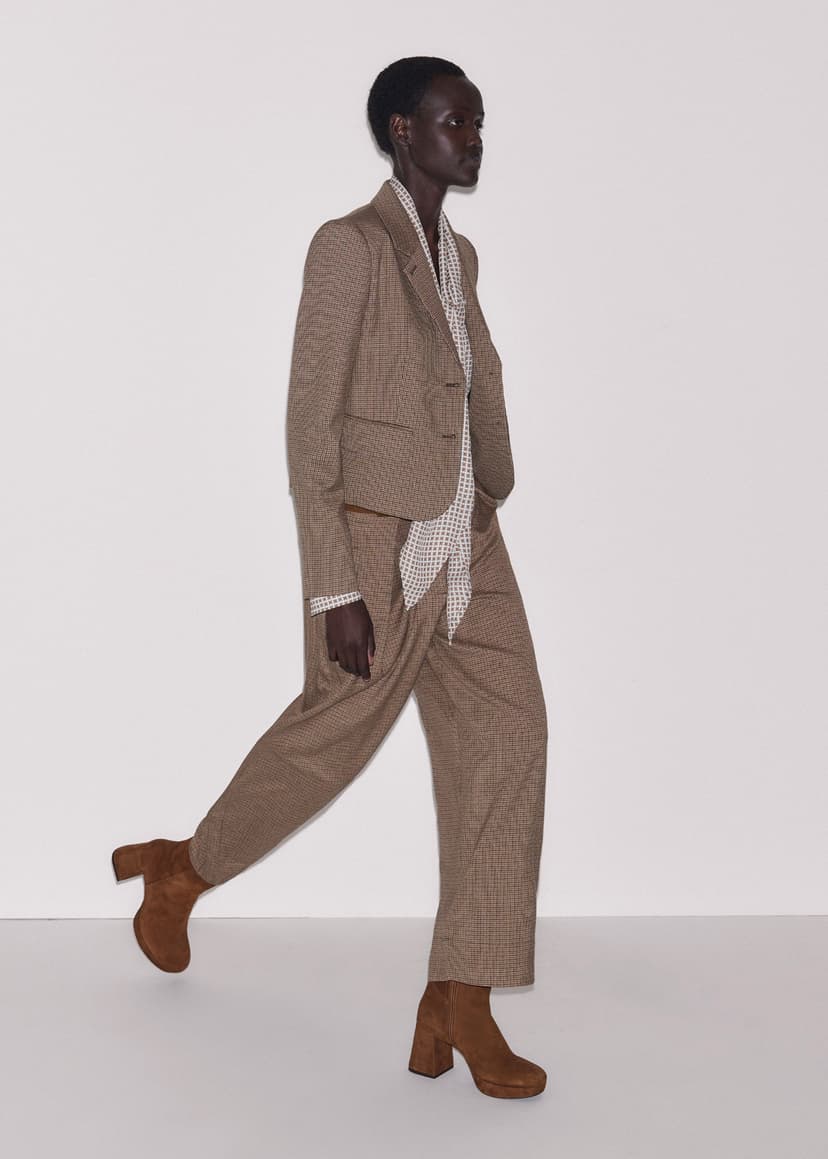 ME+EM The Heritage Suit | Pecan Brown Multi | Image 5