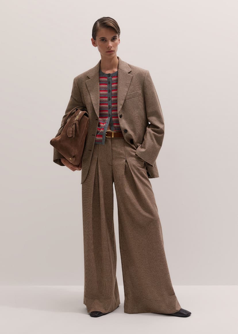 ME+EM The Heritage Suit | Pecan Brown Multi | Image 3