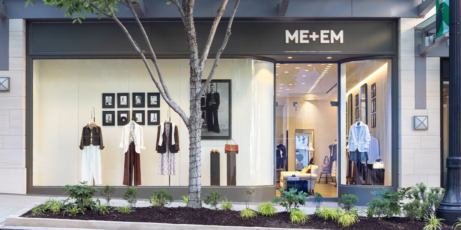 Drawing of the ME+EM Atlanta store front